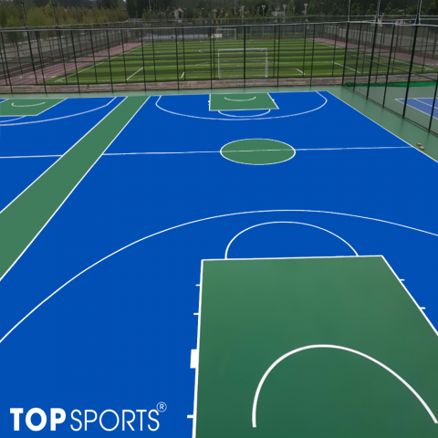 sơn sân bóng rổ