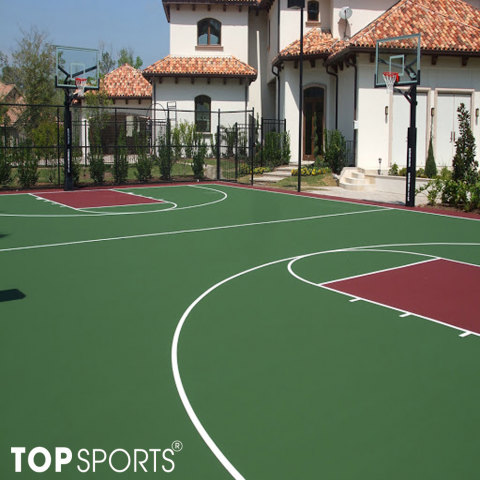 thi công sân bóng rổ