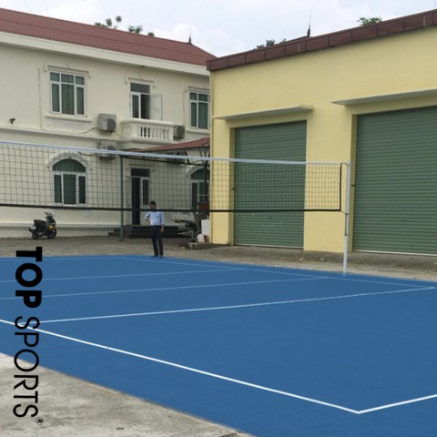 thi cong san bong chuyen 21