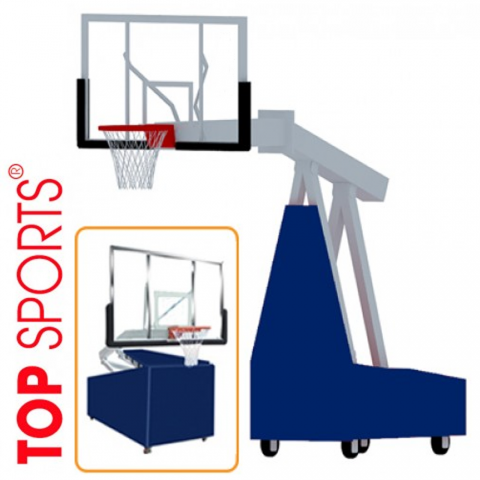 trụ bóng rổ di động điều chỉnh độ cao cho công ty và tập luyện