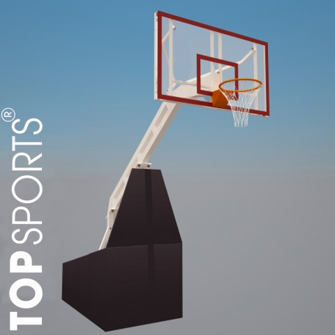trụ bóng rổ di động topsports bảng rổ kính siêu bền