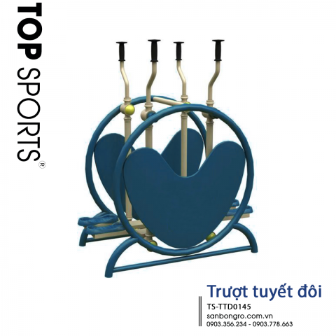 máy tập thể dục thể thao ngoài trời. trượt tuyết đôi